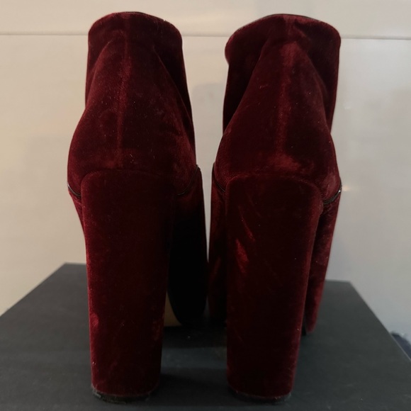 Potak burgundy lace-up platform bootie. - Picture 5 of 7